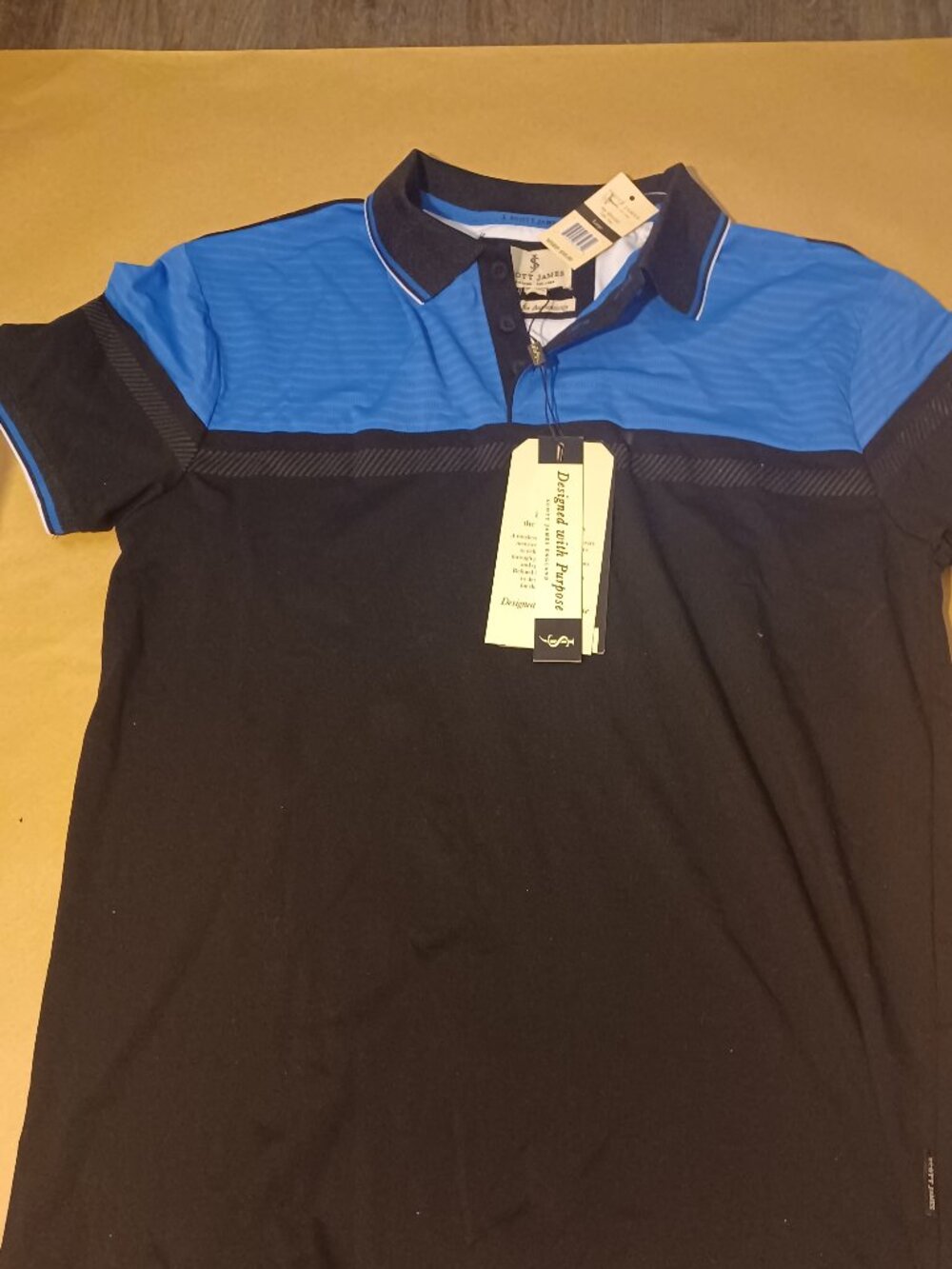 NWT Scott James Polo Size L